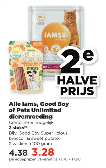 PLUS Alle lams, good boy of pets unlimited dierenvoeding aanbieding