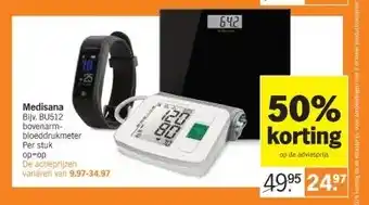 Albert Heijn Medisana bijv. bu512 bovenarmbloeddrukmeter per stuk op-op aanbieding