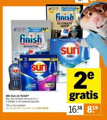 Albert Heijn Alle sun en finish aanbieding