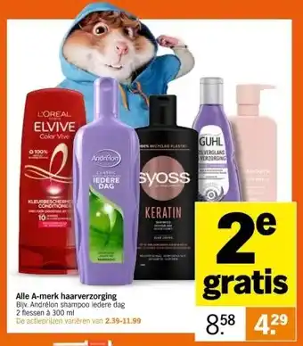 Albert Heijn Bijv. andrélon shampoo ledere dag aanbieding