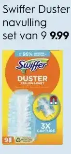 Blokker Swiffer duster navulling set van 9 9.99 aanbieding