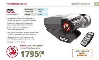 Teun EM 305+ Volaautomaat aanbieding