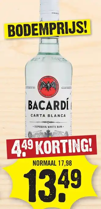 Dirk Bacardi carta blanca aanbieding