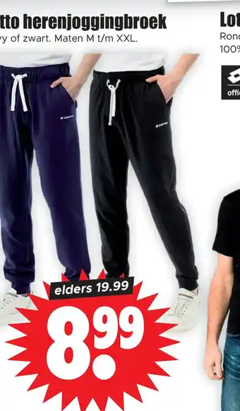 Dirk Lotto herenjoggingbroek aanbieding