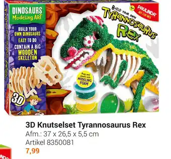 Lobbes 3D Knutselset Tyrannosaurus Rex 37x26.5x5.5 cm aanbieding