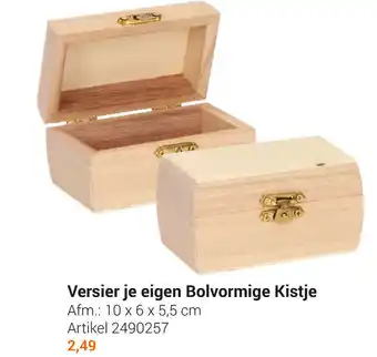 Lobbes Versier je eigen Bolvormige Kistje 10x6x5.5 cm aanbieding