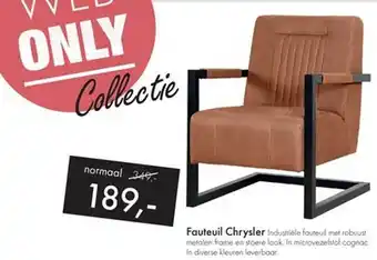 Woonsquare Fauteuil Chrysler aanbieding