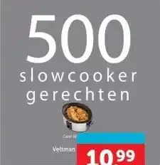 Boekenvoordeel 500 slowcooker gerechten aanbieding