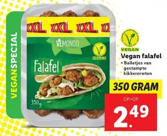 Lidl Vegan falafel 350 GRAM aanbieding