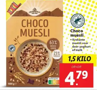 Lidl Choco muesli aanbieding