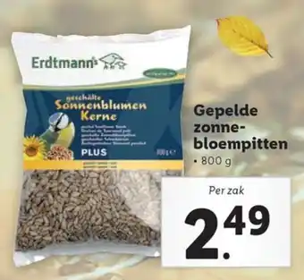 Lidl Gepelde zonne bloempitten aanbieding