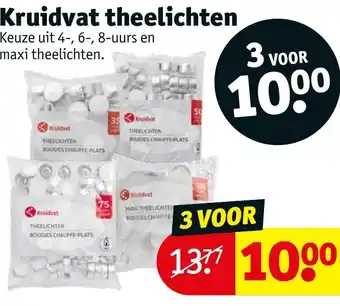 Kruidvat theelichten aanbieding