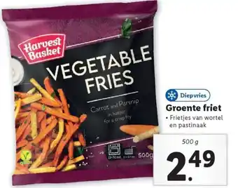 Lidl Groente friet 500g aanbieding