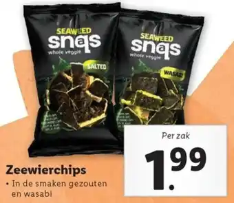 Lidl Zeewierchips aanbieding