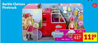 Kruidvat Barbie Chelsea Firetruck aanbieding