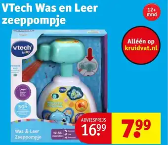 Kruidvat VTech Was en Leer zeeppompje aanbieding