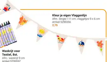 Lobbes Kleur je eigen Vlaggenlijn 9x6 cm aanbieding