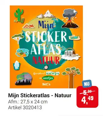 Lobbes Mijn Stickeratlas - Natuur 27.5x24 cm aanbieding