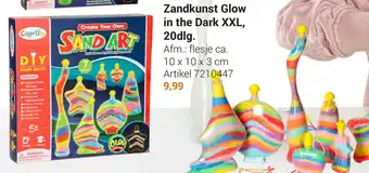 Lobbes Zandkunst Glow in the Dark XXL, 20dlg. 10x10x3 cm aanbieding