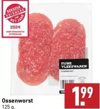 ALDI Ossenworst aanbieding