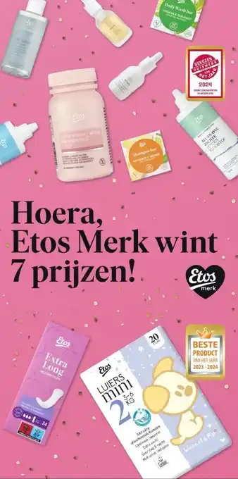 Etos Etos merk wint 7 prijzen! aanbieding