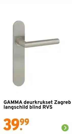 GAMMA Gamma deurkrukset zagreb langschild blind rvs aanbieding