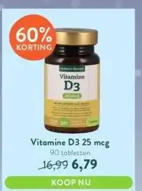 Holland & Barrett Vitamine d3 25 mcg aanbieding