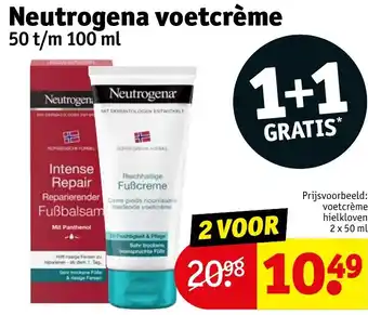 Kruidvat Neutrogena voetcreme 50t m 100ml aanbieding