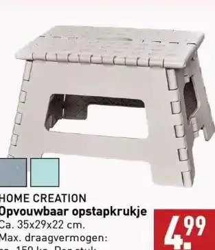 ALDI Opvouwbaar opstapkrukje ca. 35x29x22 cm. aanbieding