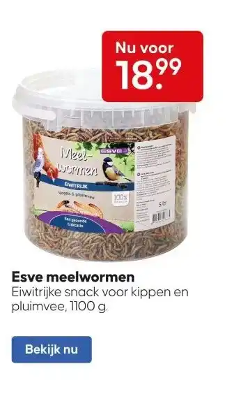 Boerenbond Esve meelwormen aanbieding