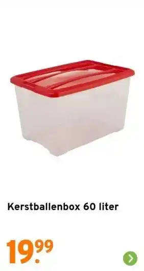 GAMMA Kerstballenbox 60 liter aanbieding