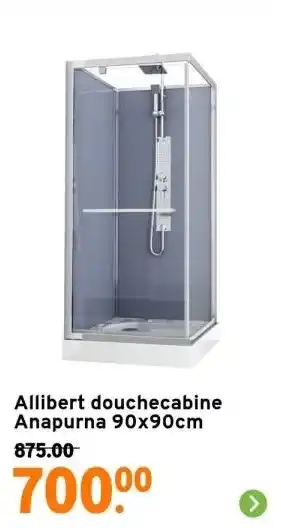 GAMMA Allibert douchecabine anapurna 90x90cm aanbieding