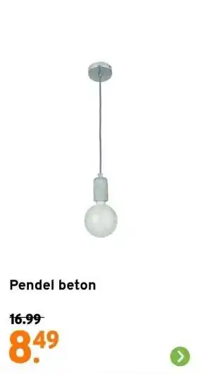 GAMMA Pendel beton aanbieding