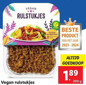 Lidl Vegan rulstukjes aanbieding