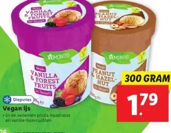 Lidl Vegan ijs aanbieding