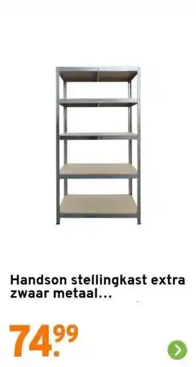 GAMMA Handson stellingkast extra zwaar metaal 180x90x45cm 350kg aanbieding