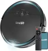 Bol.com Sanovy 3 in 1 robotstofzuiger met dweilfunctie - 1800 pa- automatische laadstation - dweilrobot – app aanbieding