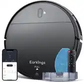 Bol.com Earkings robotstofzuiger met dweilfunctie - smart robotstofzuiger met laadstation - geschikt voor huisdieren - robotstofzuige aanbieding
