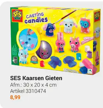 Lobbes SES Kaarsen Gieten 30x20x4 cm aanbieding