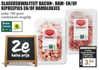 MCD Supermarkt Slagerskwaliteit bacon-, ham- en/of kipreepjes en/of hamblokjes aanbieding