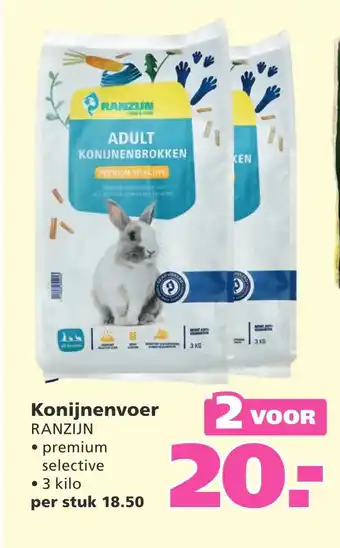 Ranzijn Konijnenvoer ranzijn aanbieding