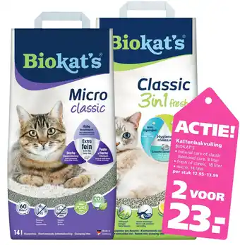 Ranzijn Kattenbakvulling biokat's aanbieding