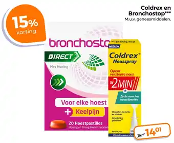 Trekpleister Coldrex en Bronchostop geneesmiddelen aanbieding