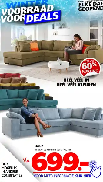 Seats and Sofas Enjoy aanbieding