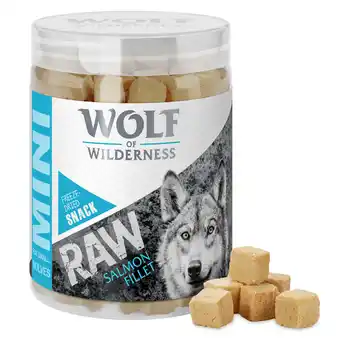 Zooplus 50 g wolf of wilderness mini zalmfilet hondensnacks aanbieding