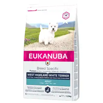 Zooplus 10% korting! eukanuba adult breed specific hondenvoer - 2,5 kg adult west highland white terrier aanbieding