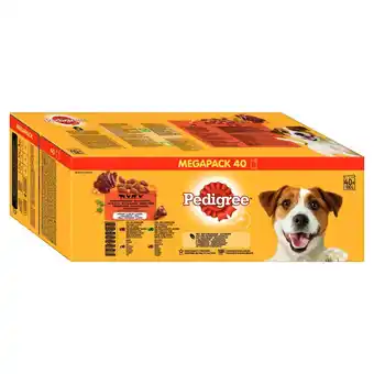 Zooplus 20% korting! pedigree maaltijdzakjes - 40 x 100 g (4 variëteiten in gelei) aanbieding