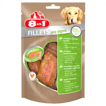 Zooplus 3+1 gratis! 8in1 fillets pro hondensnacks - pro digest (maat s) aanbieding