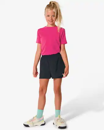 HEMA HEMA Kinder Korte Sportbroek Met Legging Zwart (zwart) aanbieding