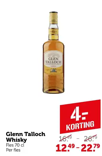 Coop Glenn Talloch Whisky Fles 70 cl aanbieding